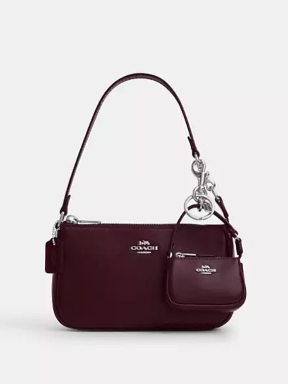 Boxed Nolita 19 And Nolita Bag Charm Set - New in Box - Wine Red